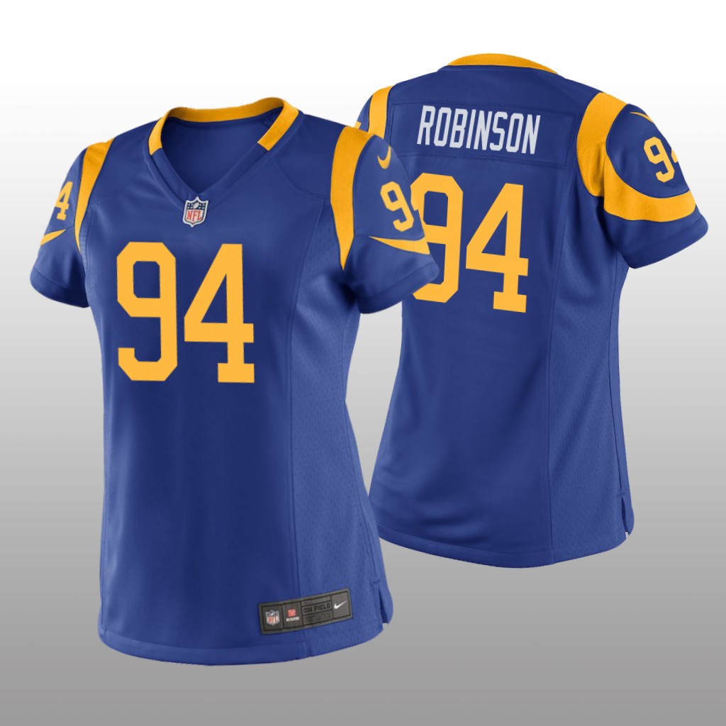 Los Angeles Rams A'Shawn Robinson Royal Jersey Game - Women's