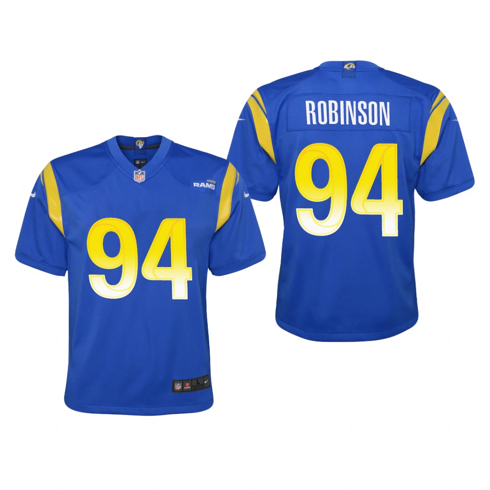 Los Angeles Rams A'Shawn Robinson Royal Jersey Game - Youth