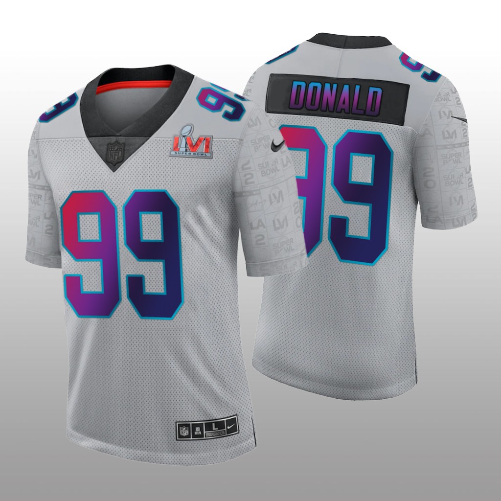 Los Angeles Rams Aaron Donald Gray Limited Super Bowl LVI - Men's