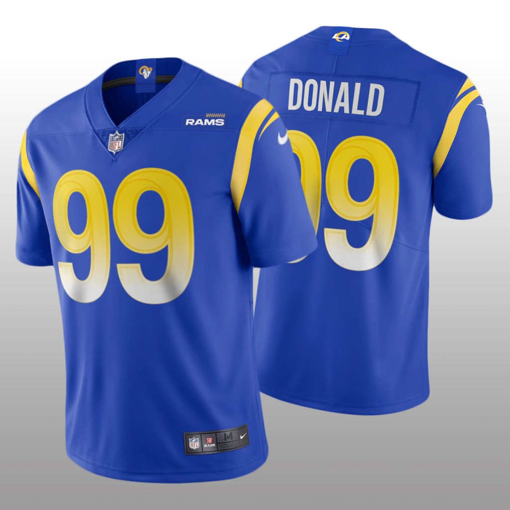 Los Angeles Rams Aaron Donald Royal Jersey 2020 Vapor Limited - Men's