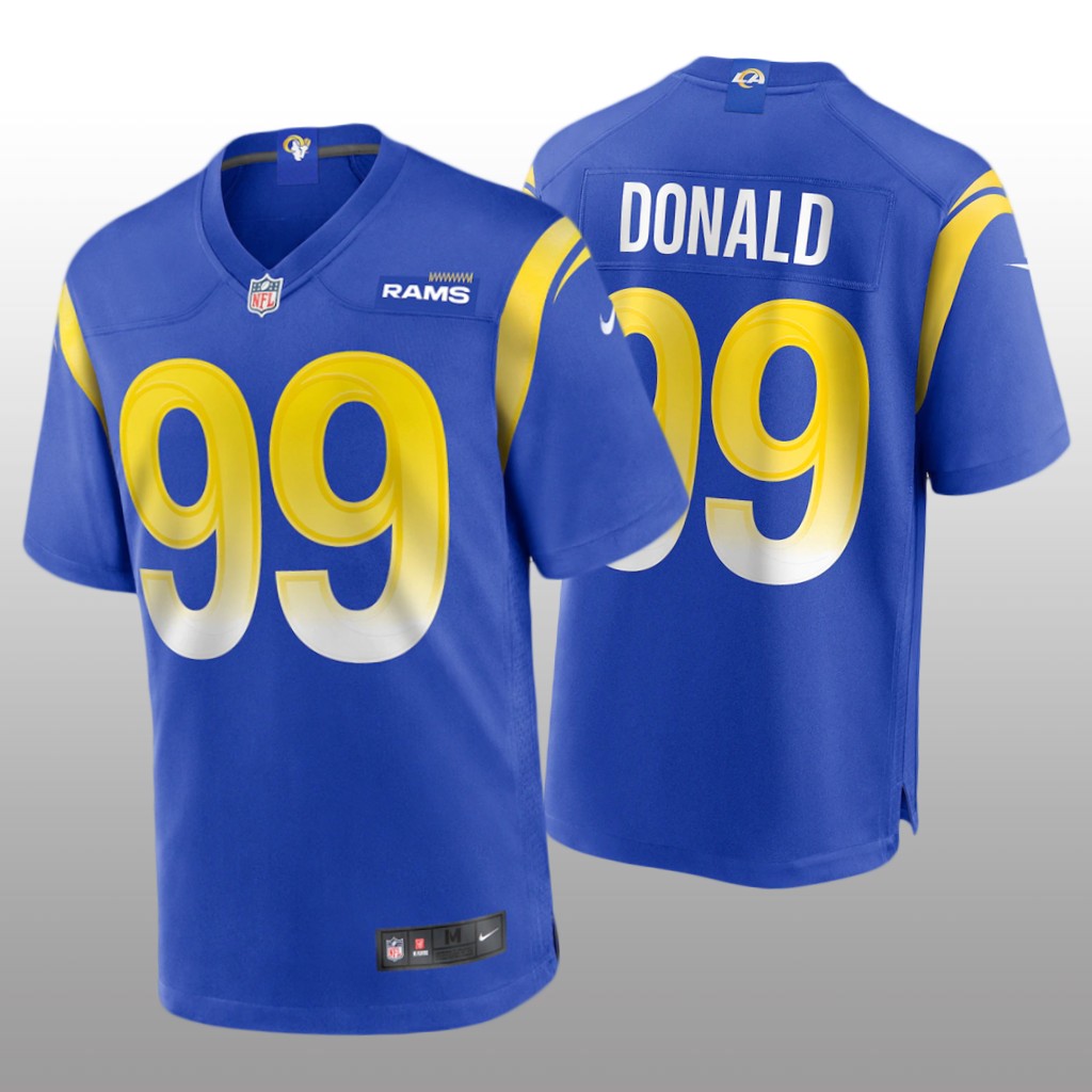 Los Angeles Rams Aaron Donald Royal Jersey Game - Men's