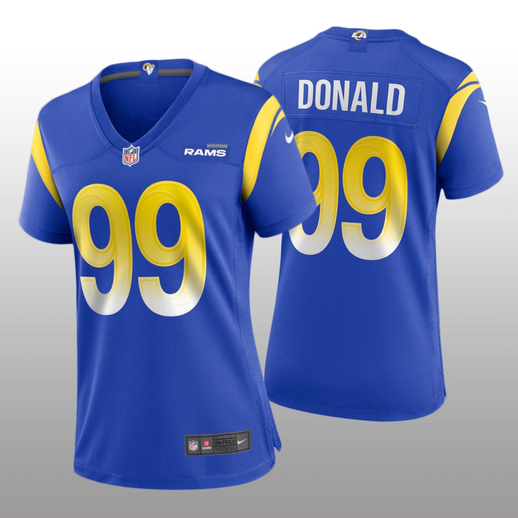 Los Angeles Rams Aaron Donald Royal Jersey Game - Women's