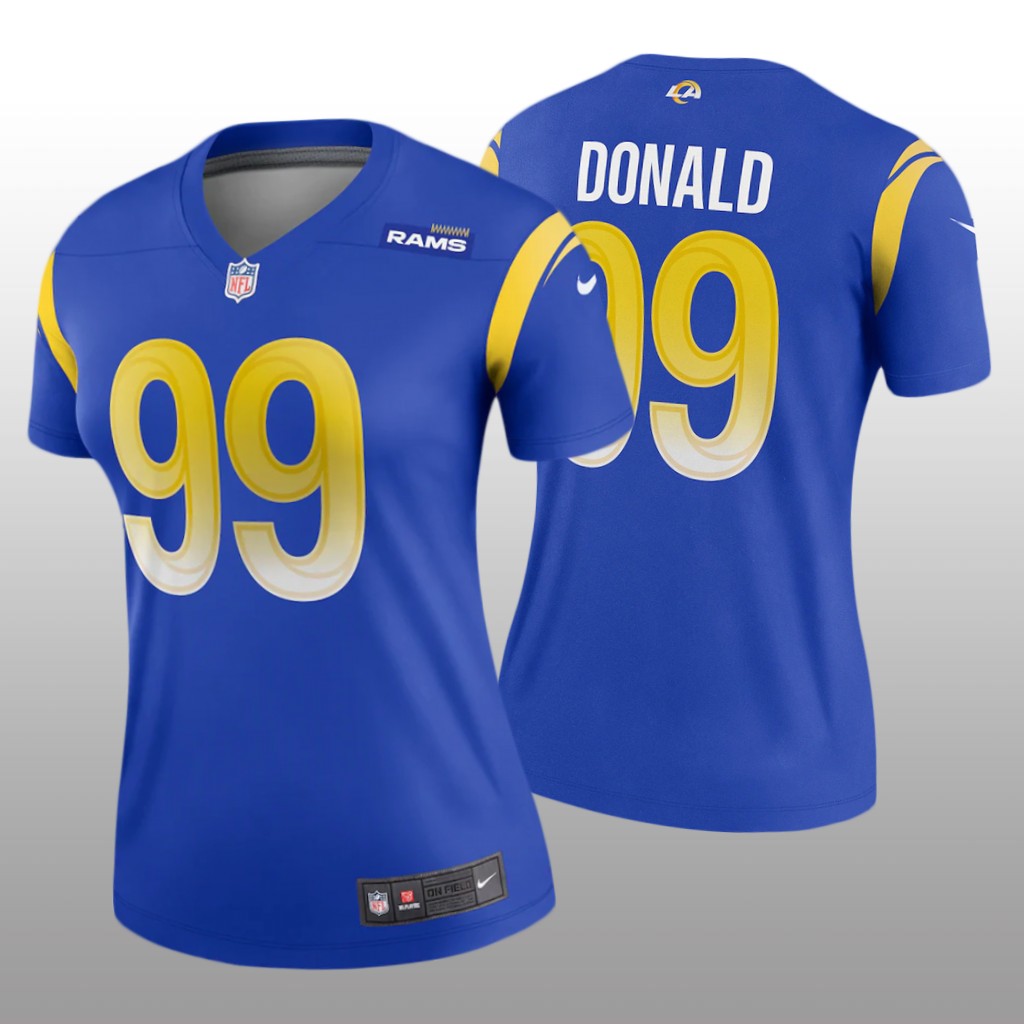 Los Angeles Rams Aaron Donald Royal Jersey Legend - Women's