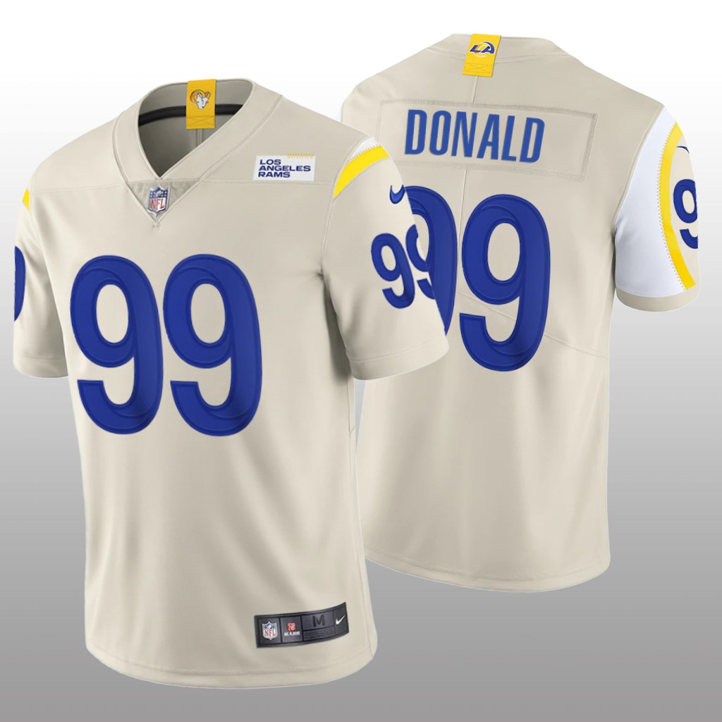 Los Angeles Rams Aaron Donald White Jersey 2020 Vapor Limited - Men's