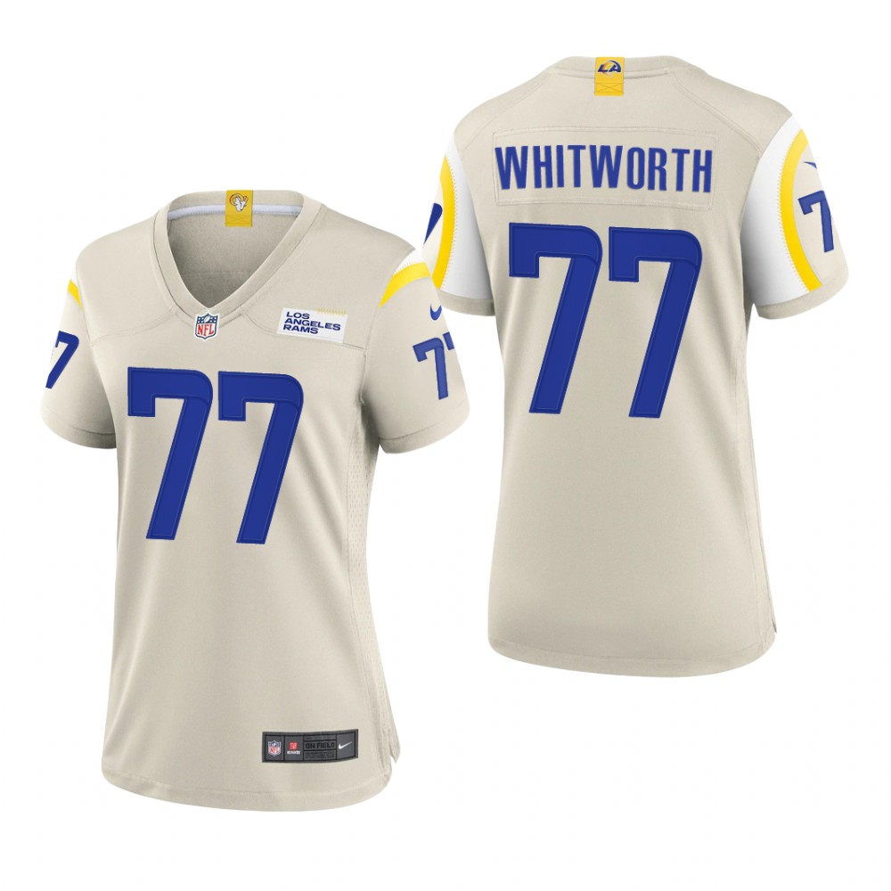 Los Angeles Rams Andrew Whitworth Bone Jersey Game - Women's