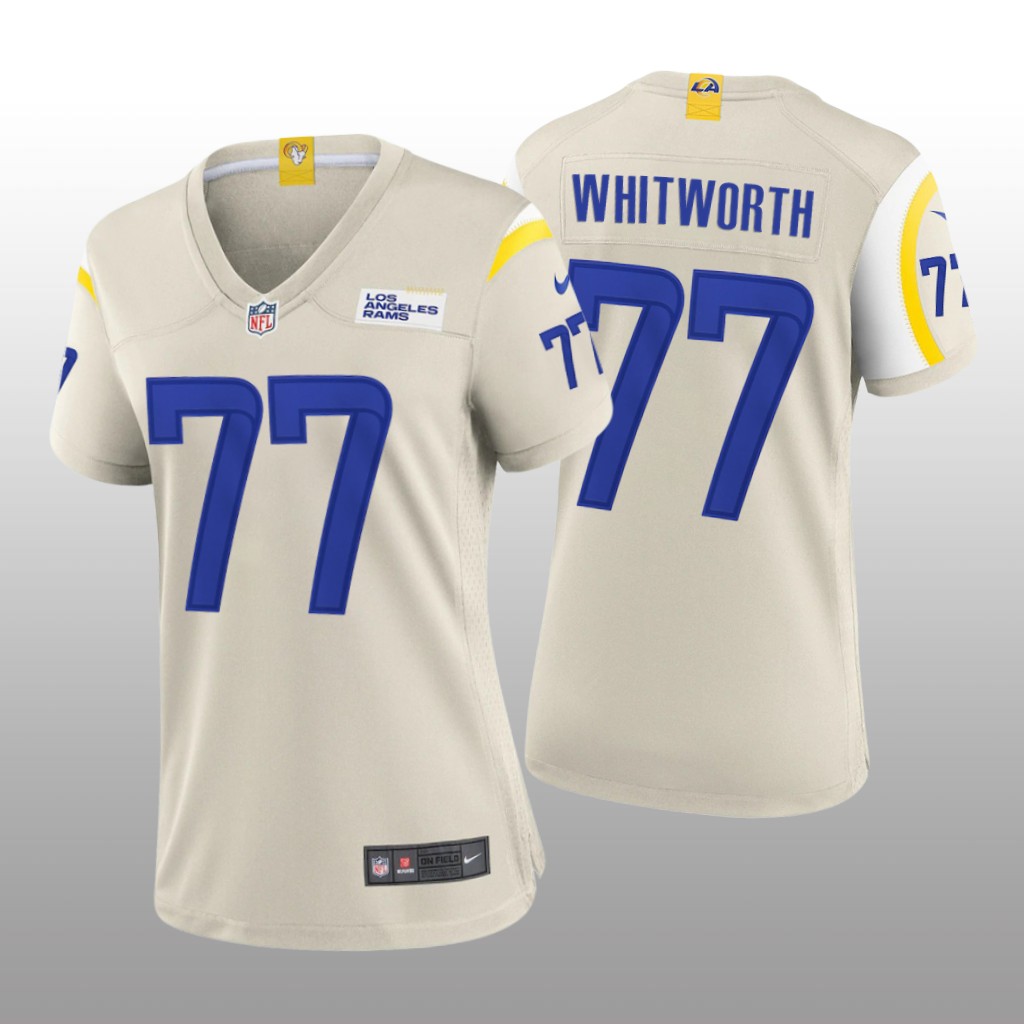 Los Angeles Rams Andrew Whitworth Bone Jersey Game - Women's