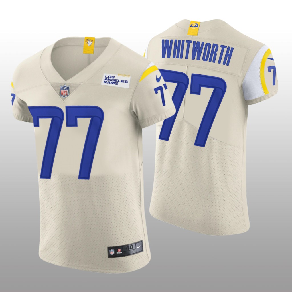 Los Angeles Rams Andrew Whitworth Cream Jersey Vapor Elite Men's