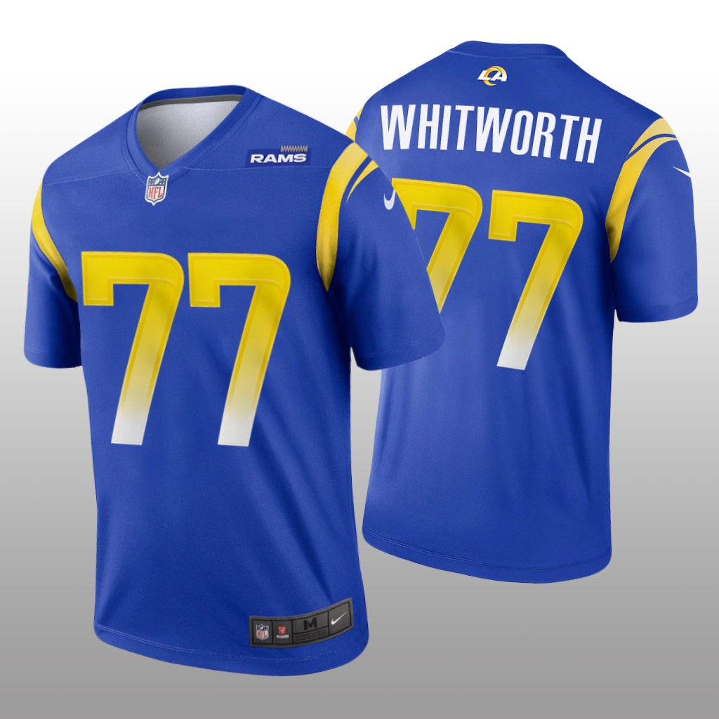Los Angeles Rams Andrew Whitworth Royal Jersey Legend - Men's