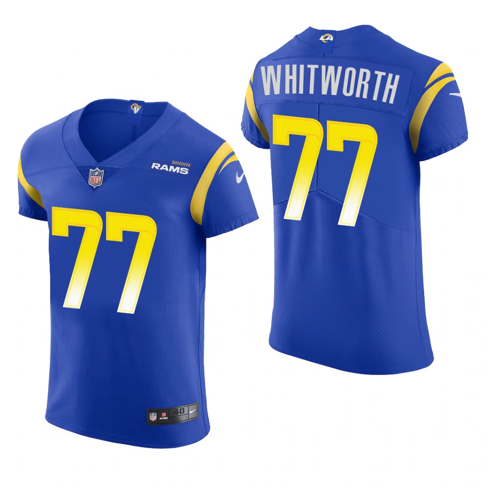 Los Angeles Rams Andrew Whitworth Royal Jersey Vapor Elite Men's