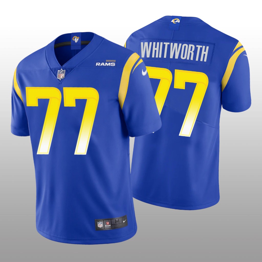 Los Angeles Rams Andrew Whitworth Royal Jersey Vapor Limited - Men's