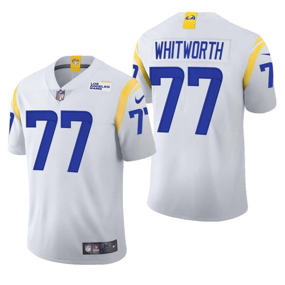 Los Angeles Rams Andrew Whitworth White Jersey 2021 Vapor Limited - Men's