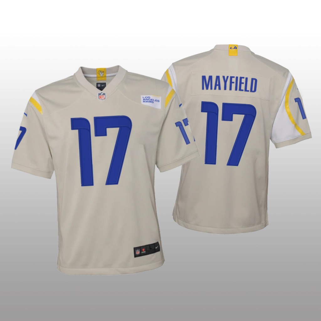 Los Angeles Rams Baker Mayfield Bone Jersey Game - Youth