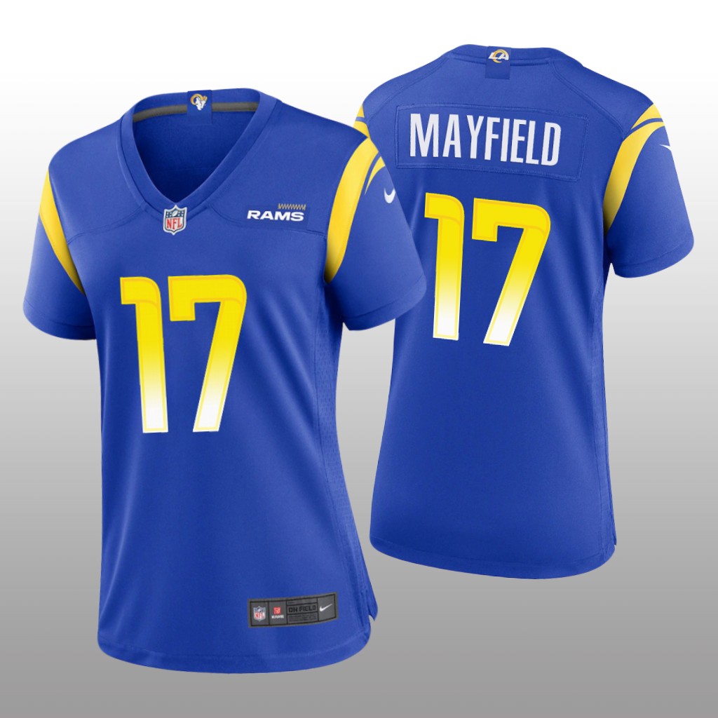Los Angeles Rams Baker Mayfield Royal Jersey Game - Women's
