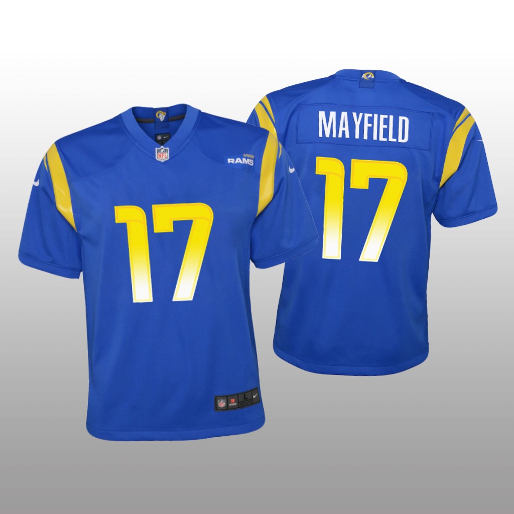 Los Angeles Rams Baker Mayfield Royal Jersey Game - Youth