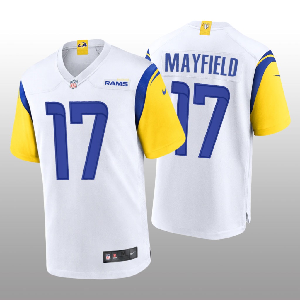 Los Angeles Rams Baker Mayfield White Jersey Alternate Game - Men's