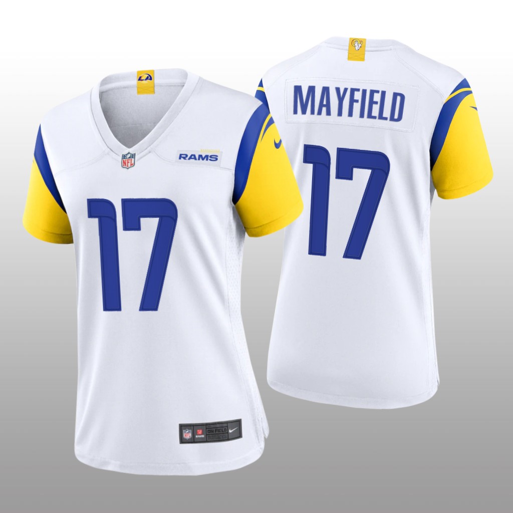 Los Angeles Rams Baker Mayfield White Jersey Alternate Game - Women's