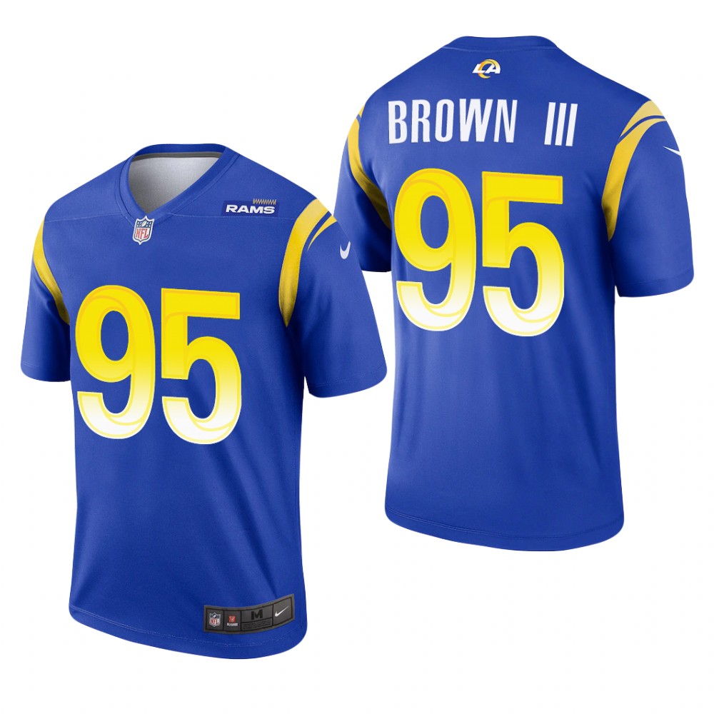Los Angeles Rams Bobby Brown III Royal Jersey Legend - Men's