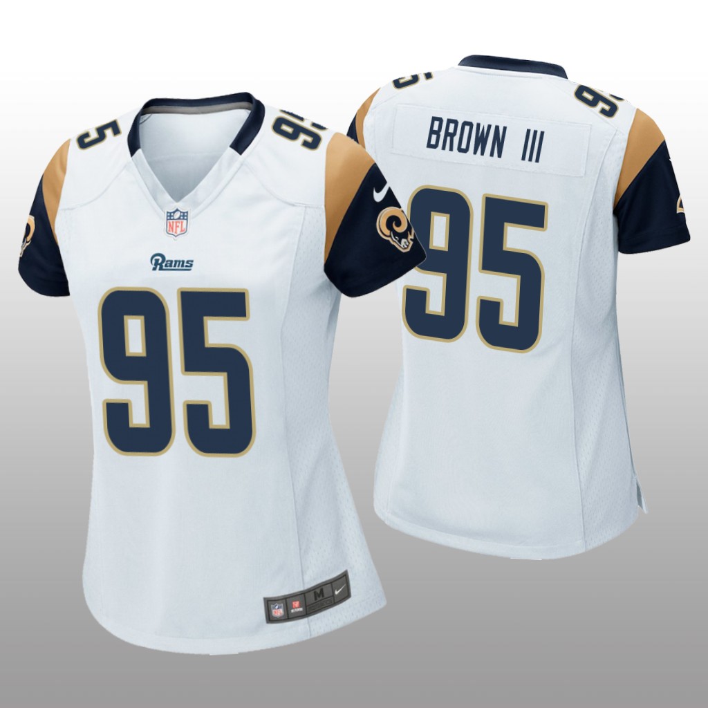 Los Angeles Rams Bobby Brown III White Jersey Game - Women's