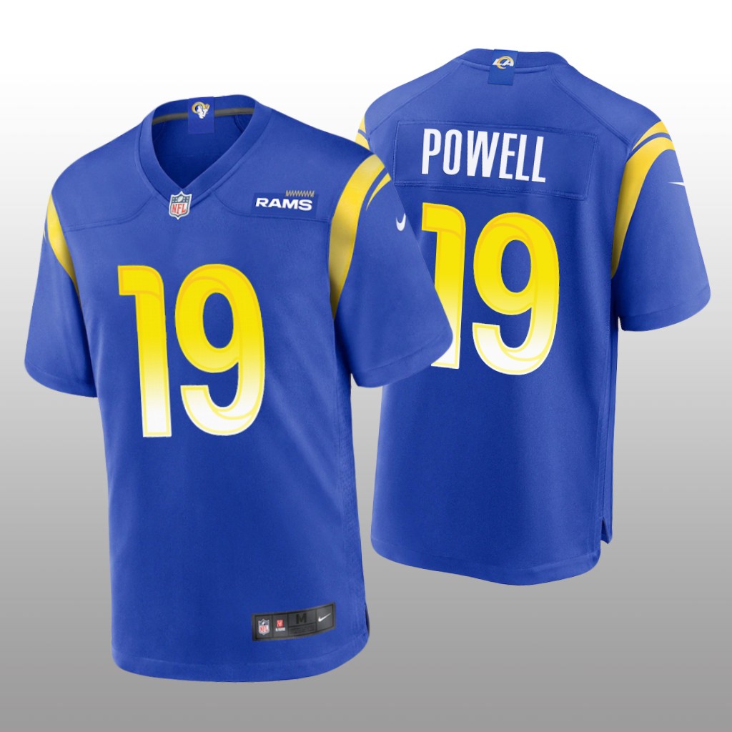 Los Angeles Rams Brandon Powell Royal Jersey Game - Men's