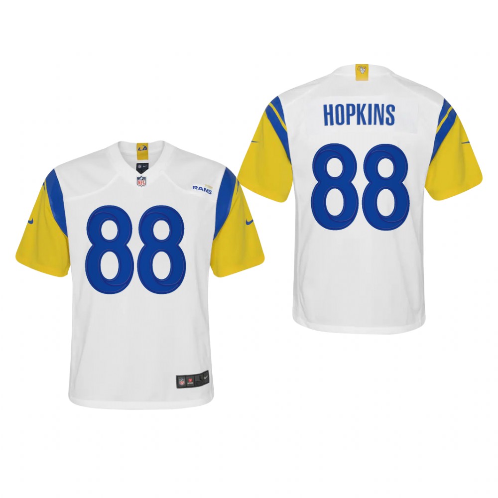 Los Angeles Rams Brycen Hopkins White Jersey Alternate Game - Youth
