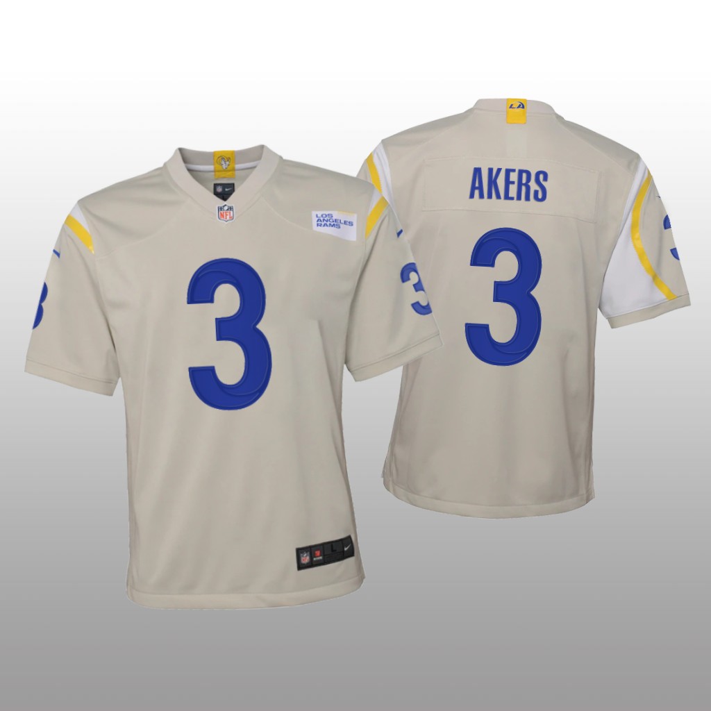 Los Angeles Rams Cam Akers Bone Jersey Game - Youth