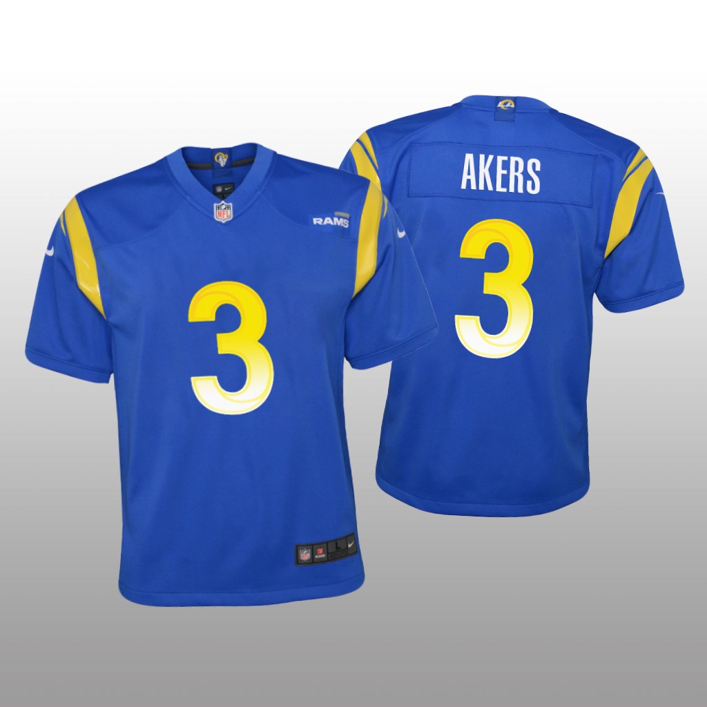 Los Angeles Rams Cam Akers Royal Jersey Game - Youth