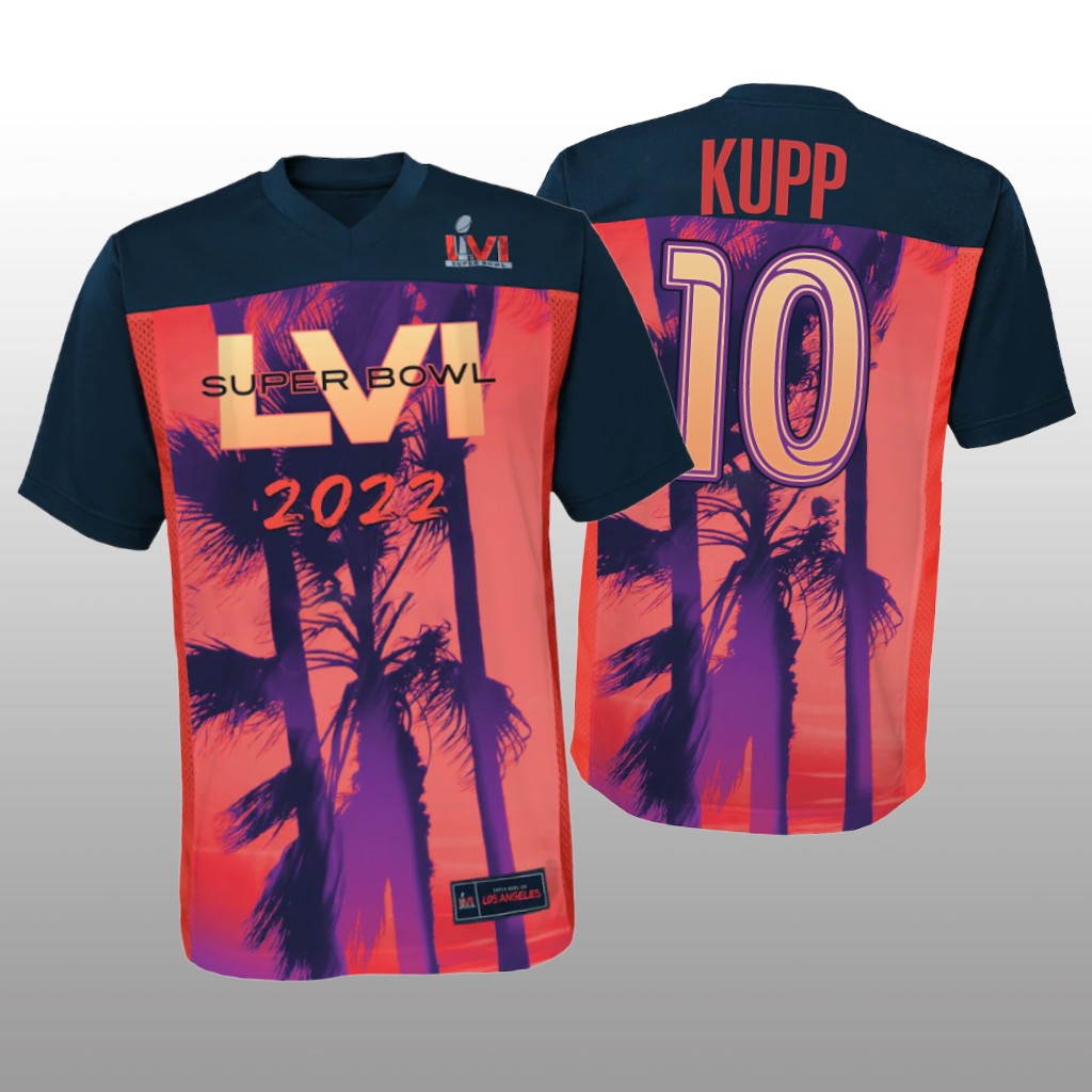 Los Angeles Rams Cooper Kupp Red Black Game Jersey Super Bowl LVI