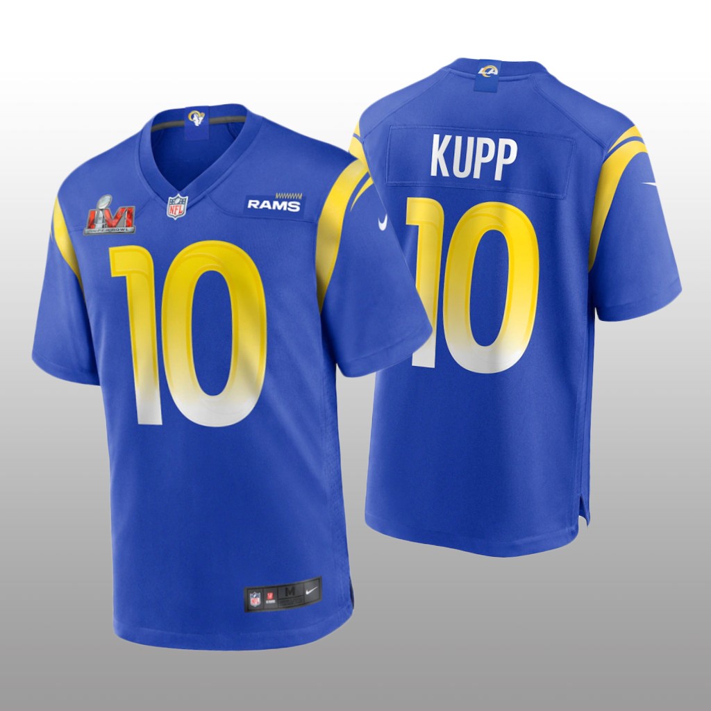 Los Angeles Rams Cooper Kupp Royal Game Jersey Super Bowl LVI - Youth