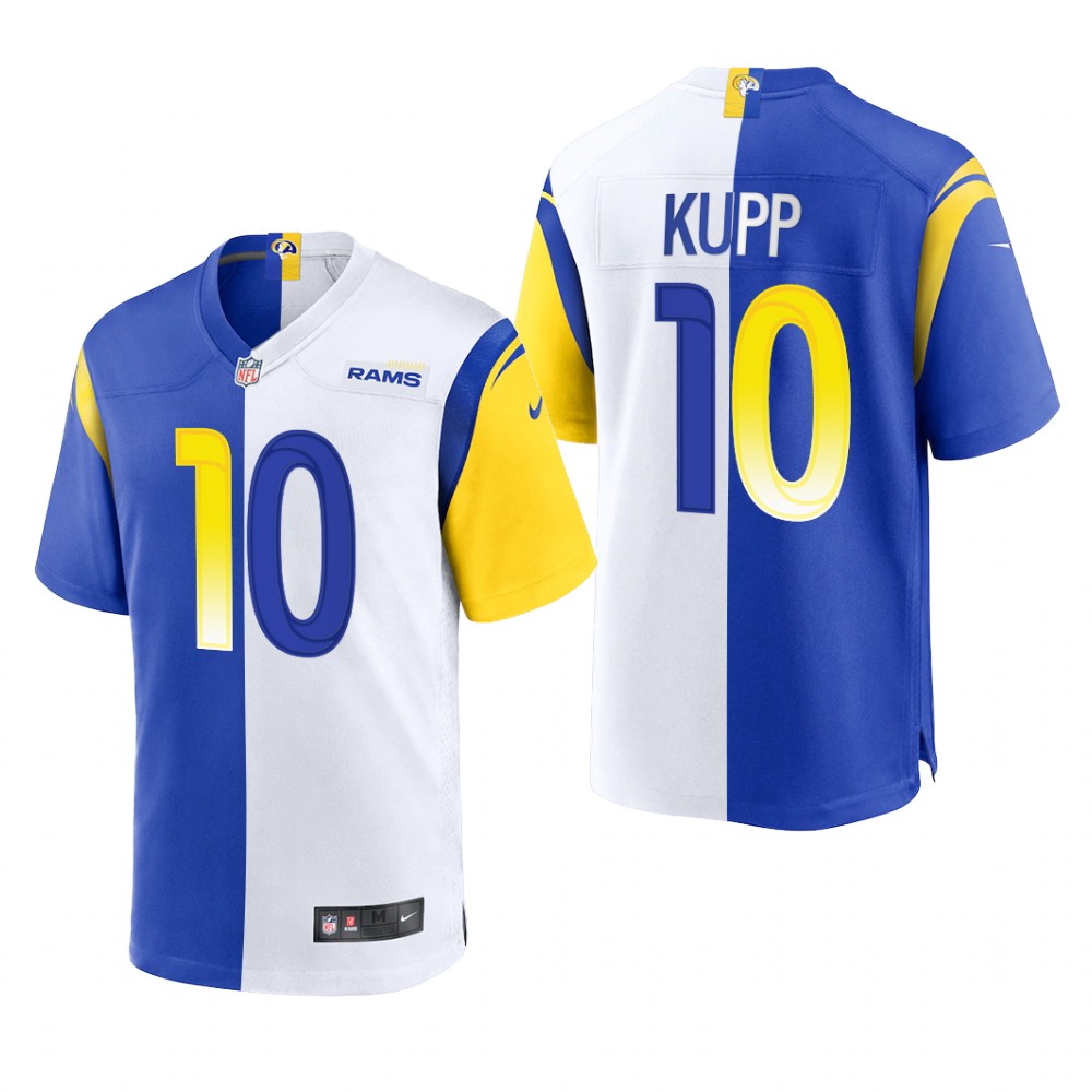Los Angeles Rams Cooper Kupp Royal White Game 2021 Split - Men's