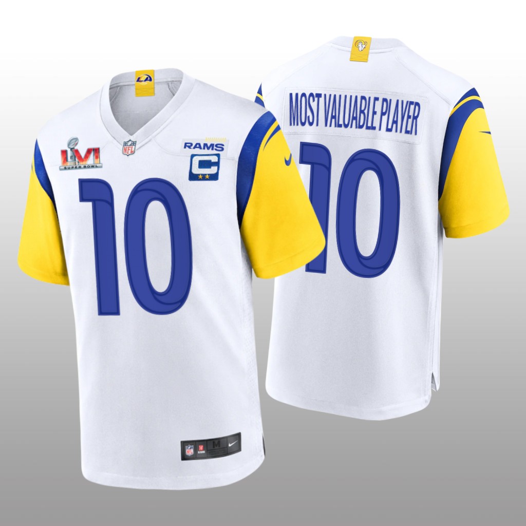 Los Angeles Rams Cooper Kupp White Game Super Bowl LVI MVP - Men's