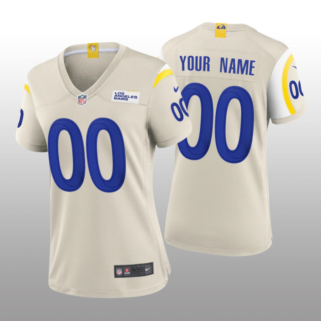 Los Angeles Rams Custom Bone Jersey Game - Women's