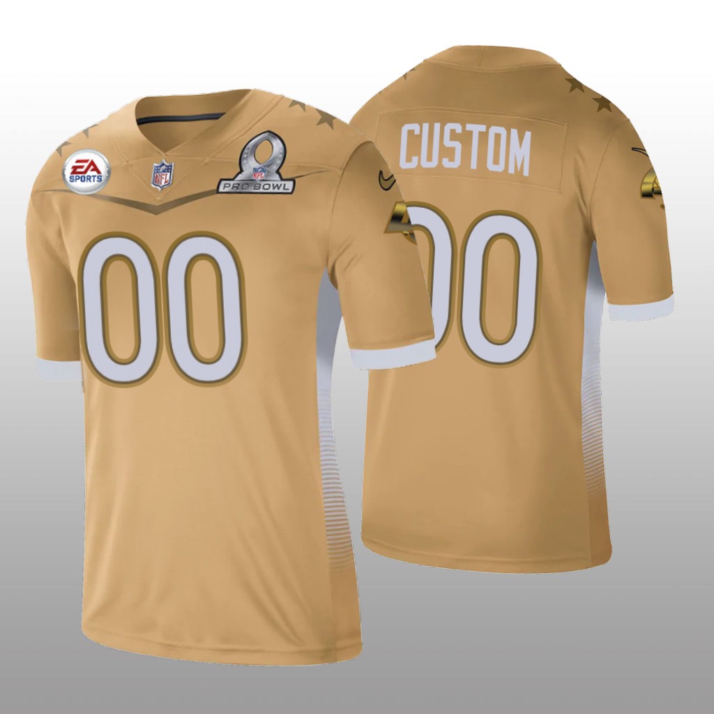 Los Angeles Rams Custom Gold Jersey 2021 NFC Pro Bowl Game - Men's