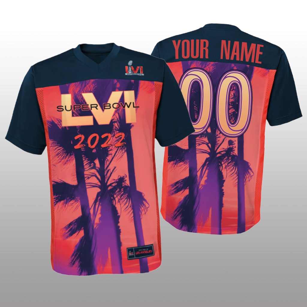 Los Angeles Rams Custom Red Black Game Jersey Super Bowl LVI