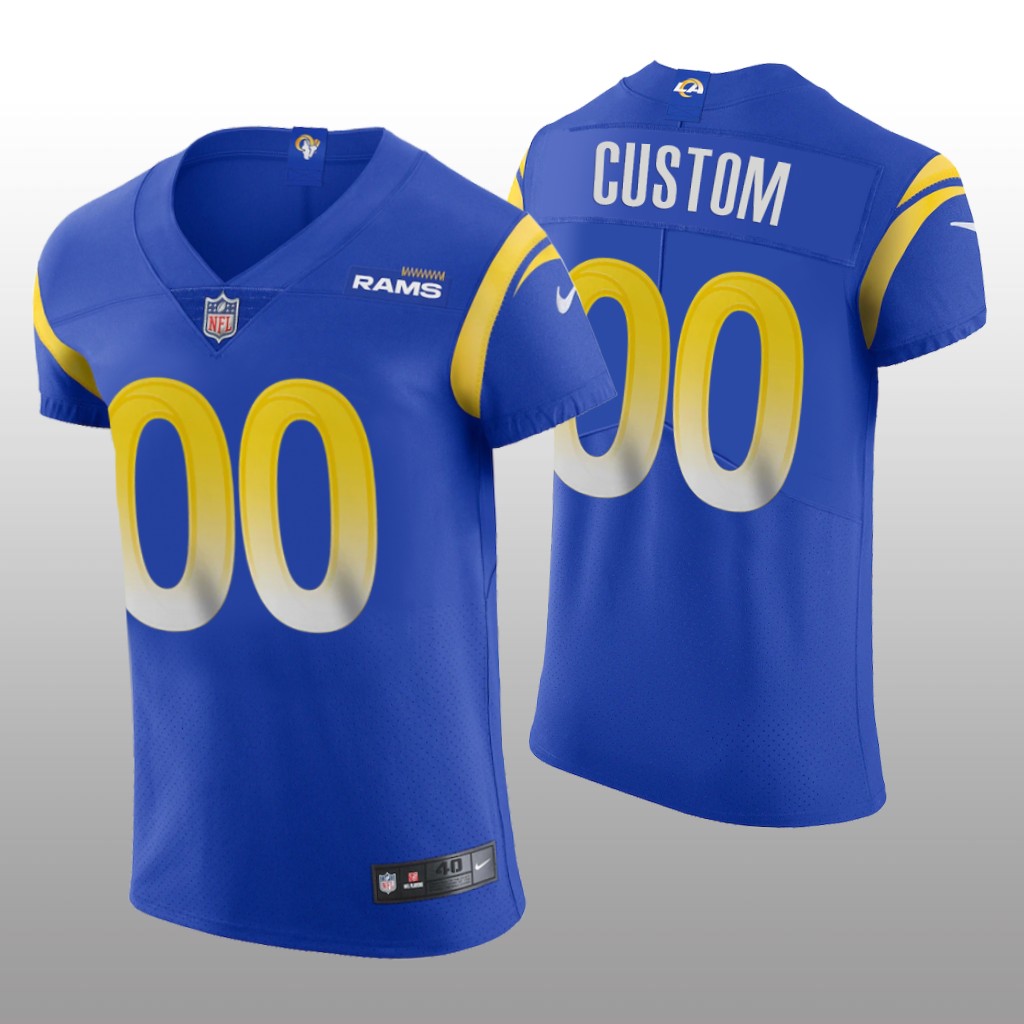 Los Angeles Rams Custom Royal Jersey Vapor Elite Men's