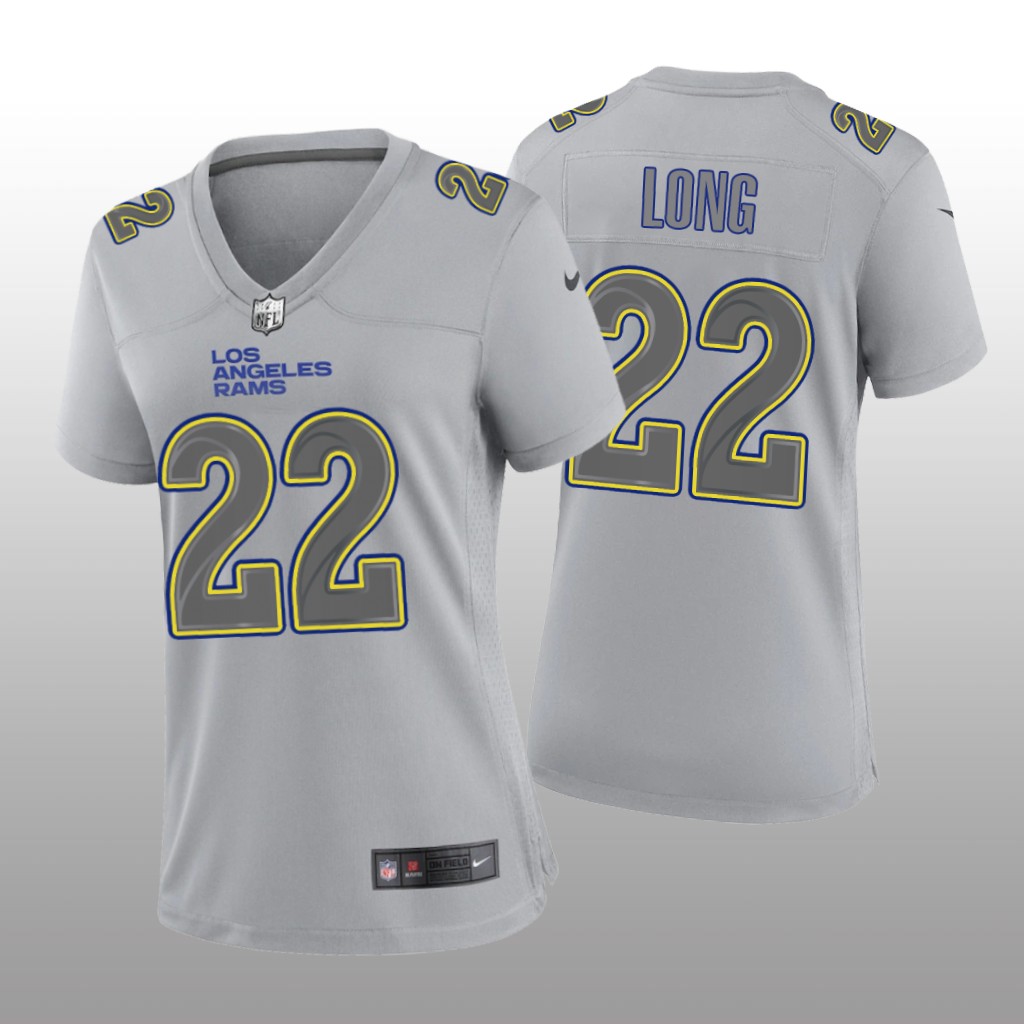Los Angeles Rams David Long Gray Jersey Atmosphere Fashion Game - Women's