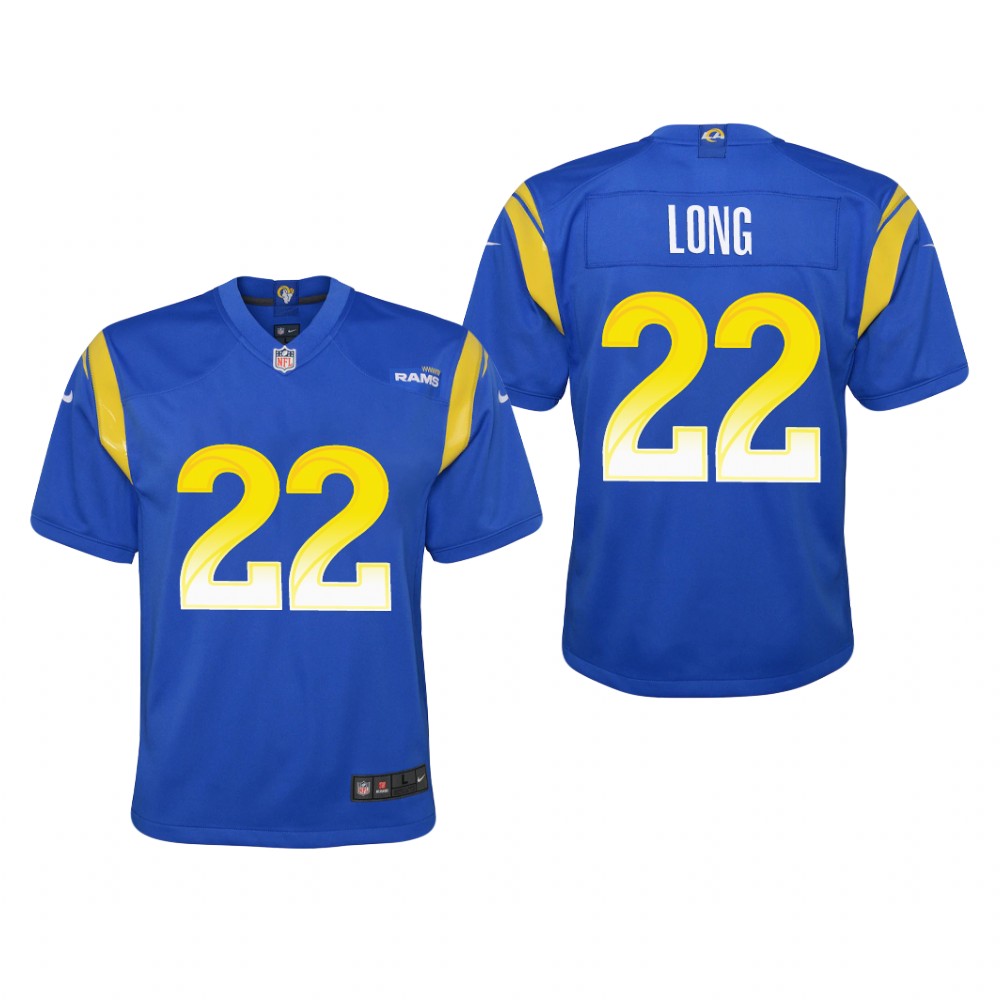 Los Angeles Rams David Long Royal Jersey Game - Youth