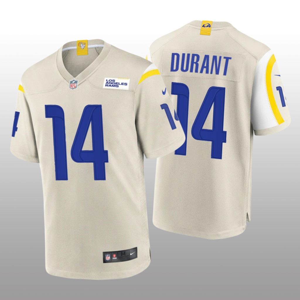 Los Angeles Rams Decobie Durant Bone Jersey Game - Men's