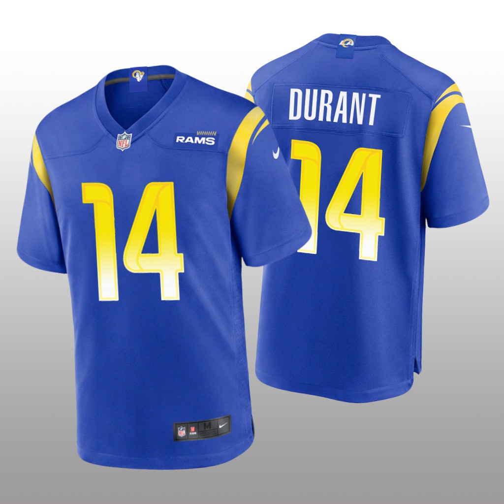 Los Angeles Rams Decobie Durant Royal Jersey Game - Men's