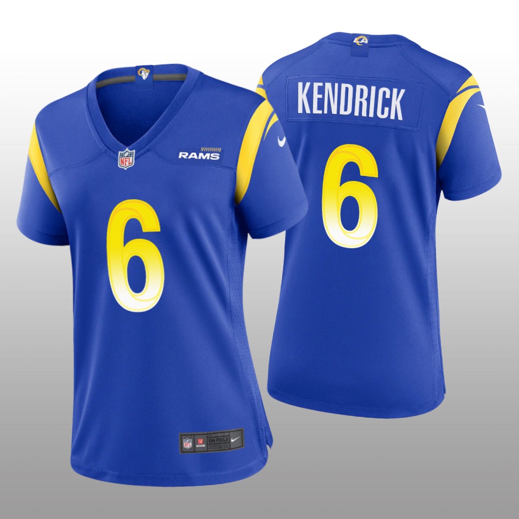 Los Angeles Rams Derion Kendrick Royal Jersey Game - Women's