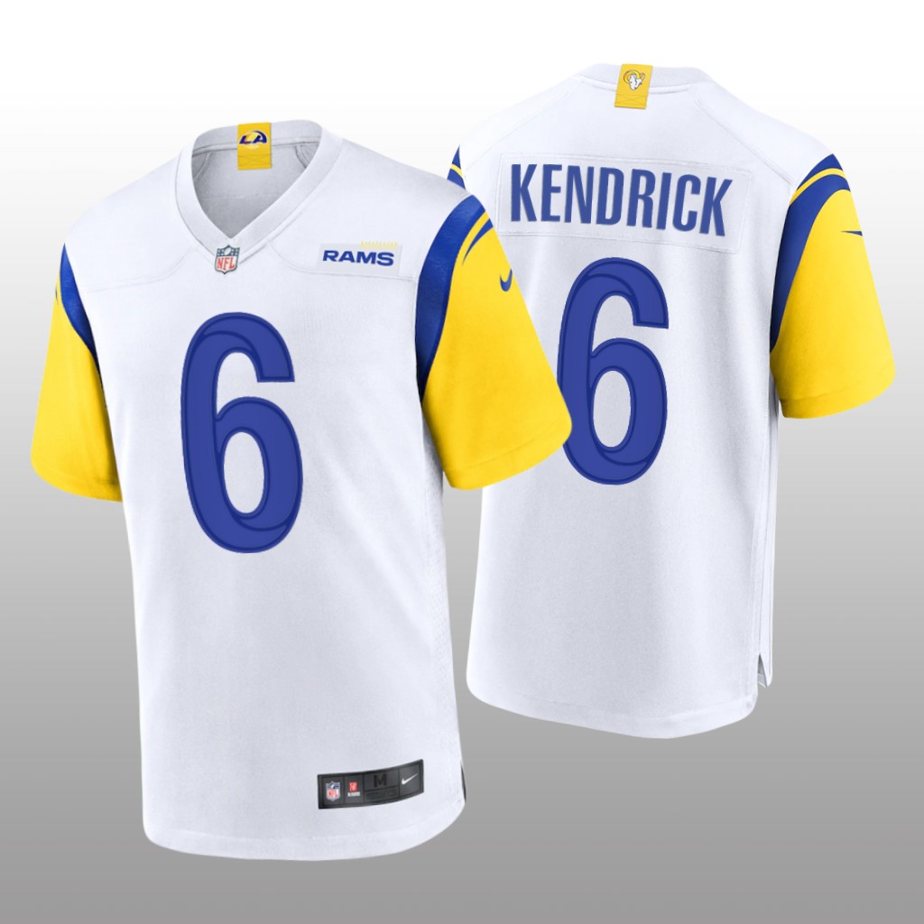 Los Angeles Rams Derion Kendrick White Jersey Alternate Game - Men's