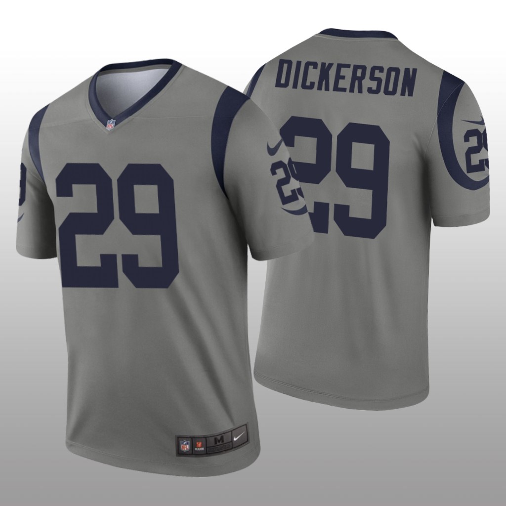 Los Angeles Rams Eric Dickerson Gray Jersey Inverted Legend - Men's