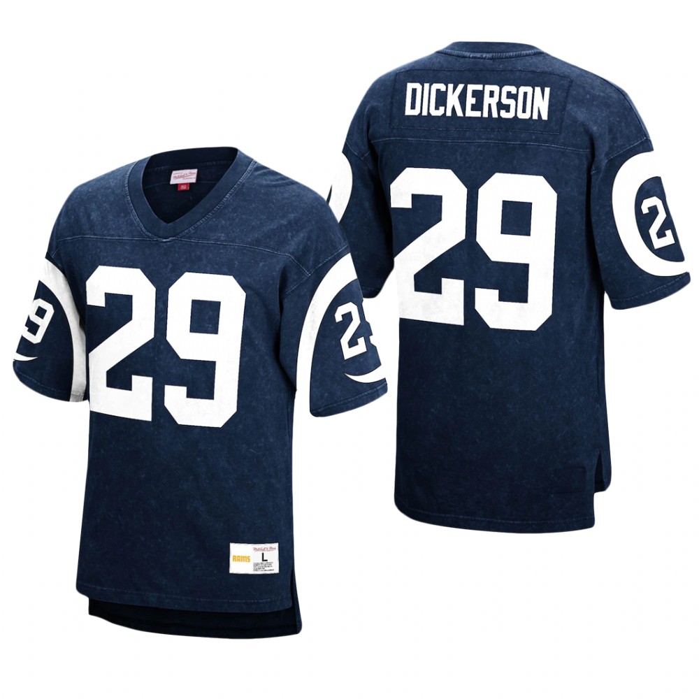 Los Angeles Rams Eric Dickerson Royal Retired Player Acid Wash - Men's