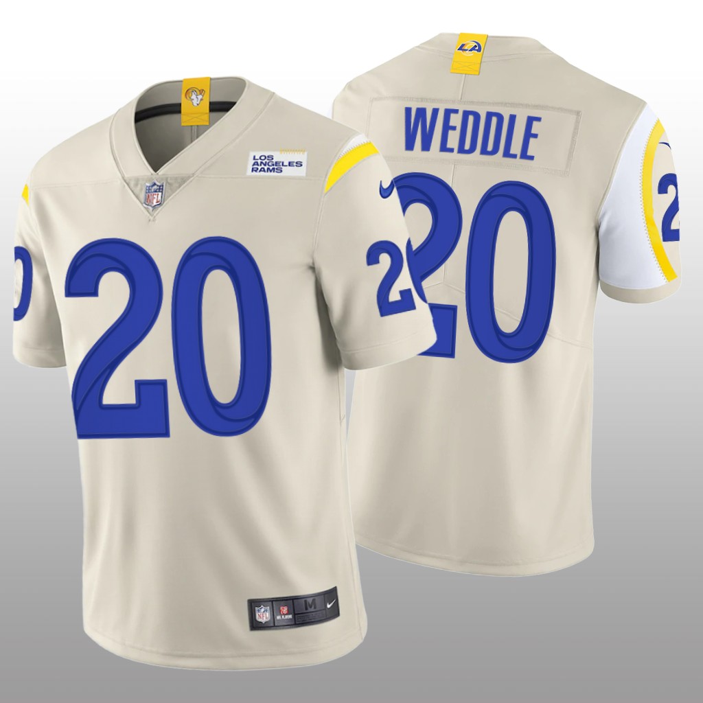 Los Angeles Rams Eric Weddle Bone Jersey Vapor Limited - Men's