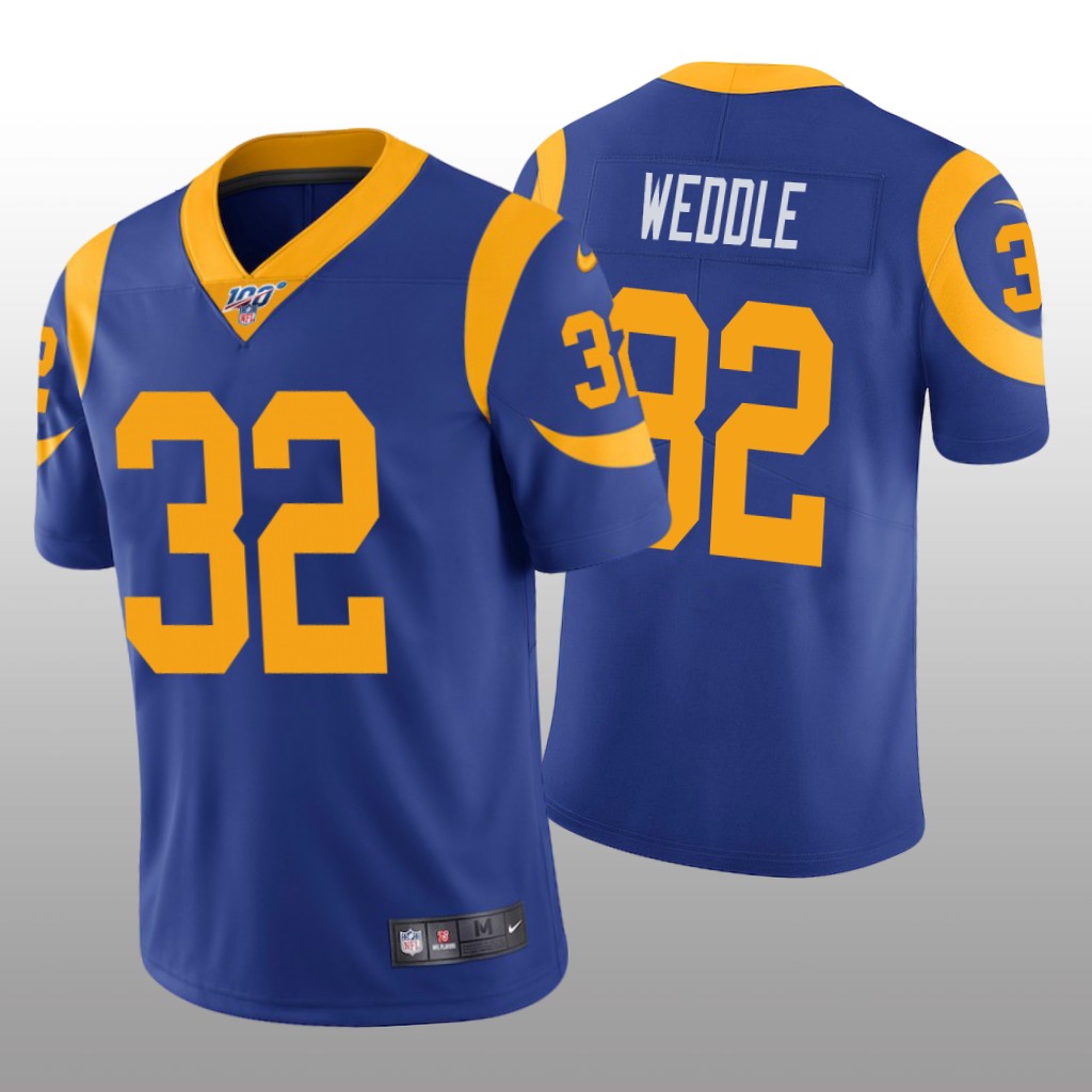 Los Angeles Rams Eric Weddle Royal Vapor Limited Jersey 100th Season - Men's
