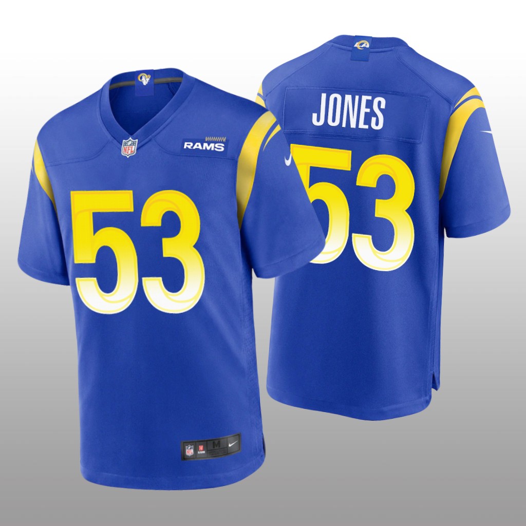 Los Angeles Rams Ernest Jones Royal Jersey Game - Men's