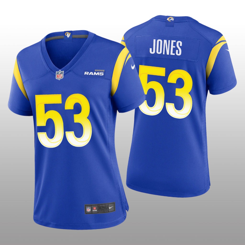 Los Angeles Rams Ernest Jones Royal Jersey Game - Women's