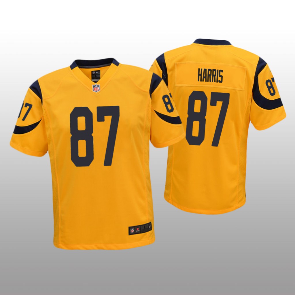 Los Angeles Rams Jacob Harris Gold Jersey Color Rush Game - Youth