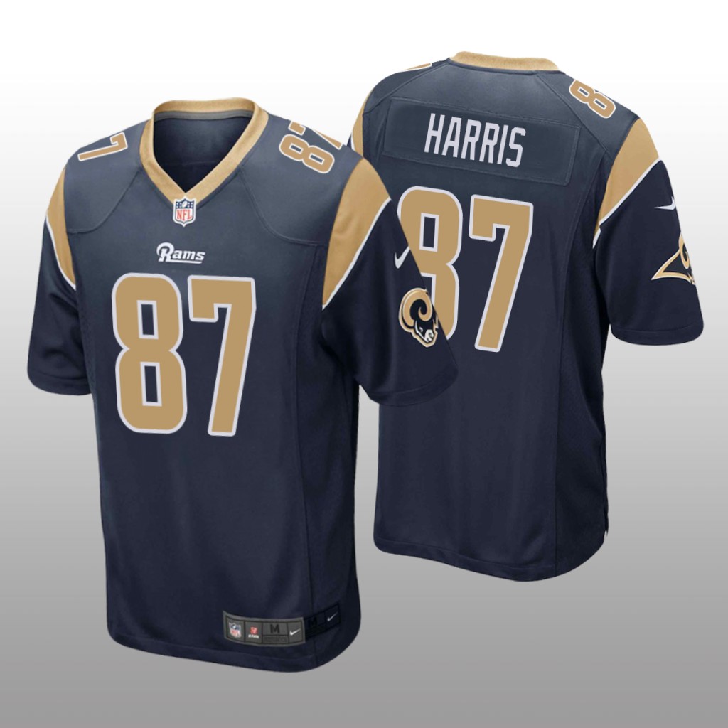 Los Angeles Rams Jacob Harris Navy Jersey Game - Men's