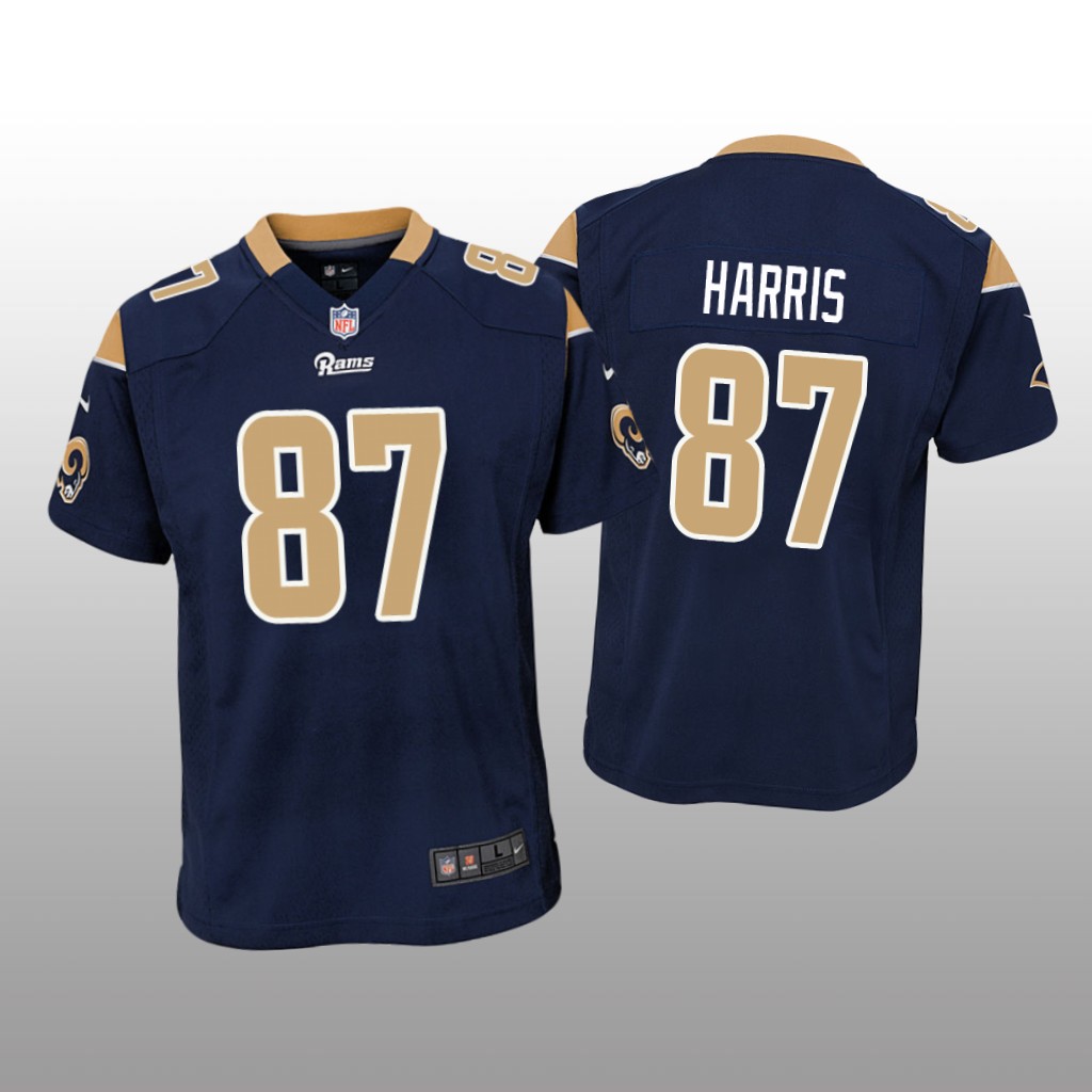 Los Angeles Rams Jacob Harris Navy Jersey Game - Youth