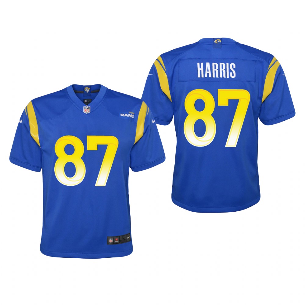 Los Angeles Rams Jacob Harris Royal Jersey Game - Youth